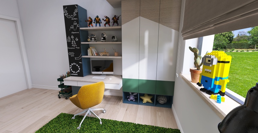 Copy of Green Home Żory B piętro bez okna 3d design renderings