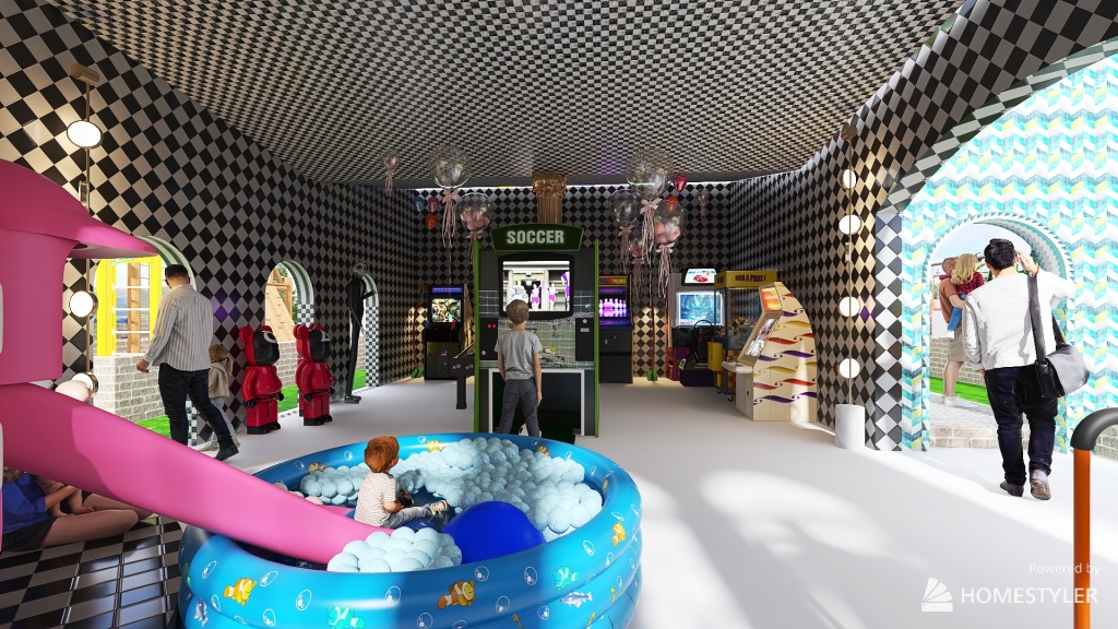 Play room 3d design renderings