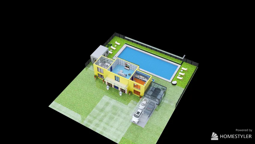 Mini 6 room Villa 3d design picture 82990.19