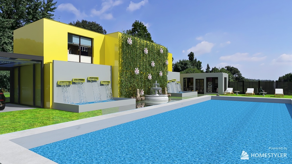 Mini 6 room Villa 3d design renderings