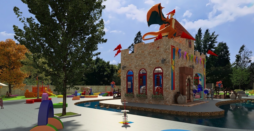 #Children'sDayContest-UN CASTILLO MÁGICO 3d design renderings