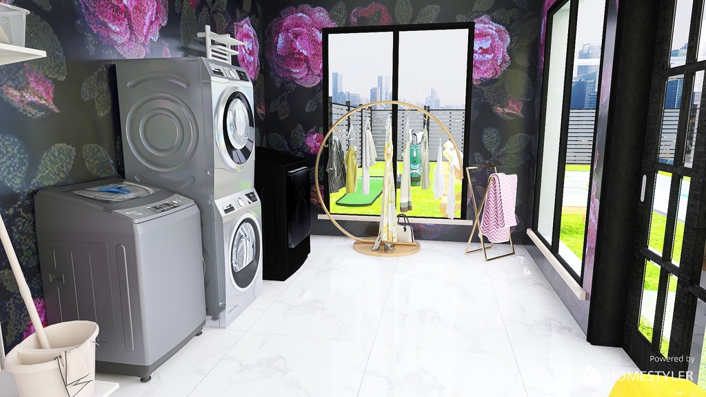 Janitors Closet 3d design renderings