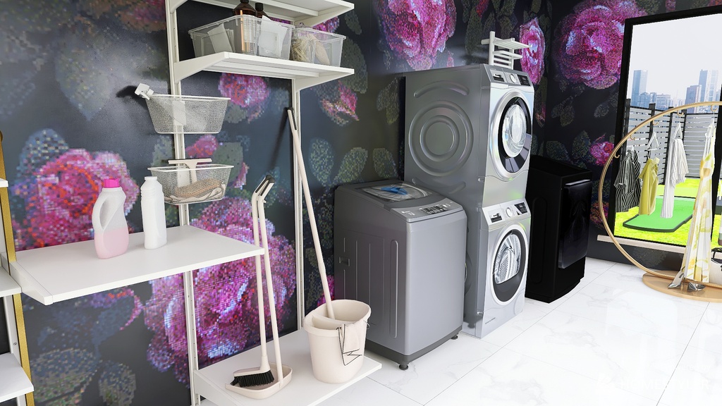 Janitors Closet 3d design renderings