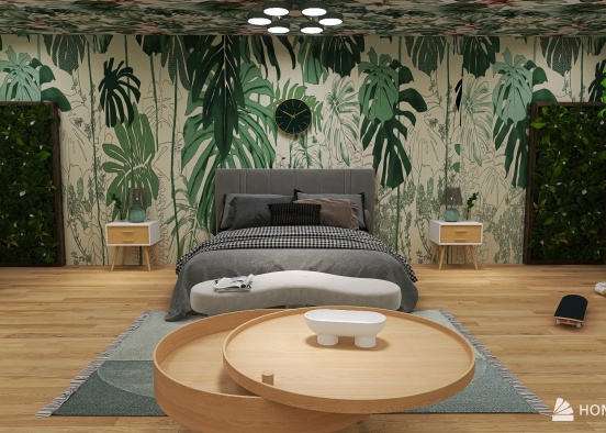 #SD designs- Jungle bedroom Design Rendering