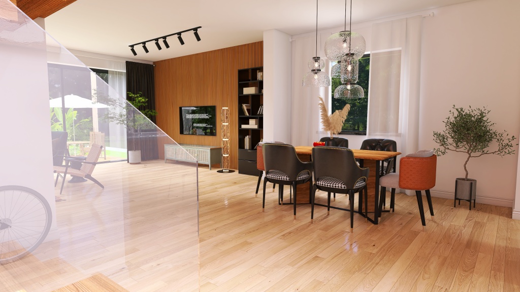 Copy of Green Home Żory budynek A- parter 3d design renderings