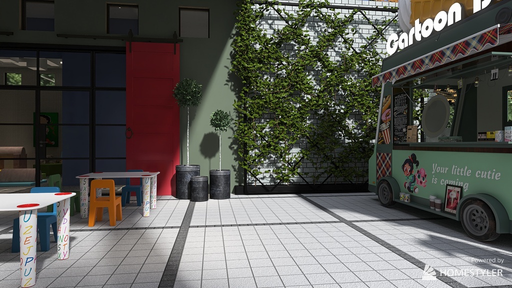 Terrace 3d design renderings