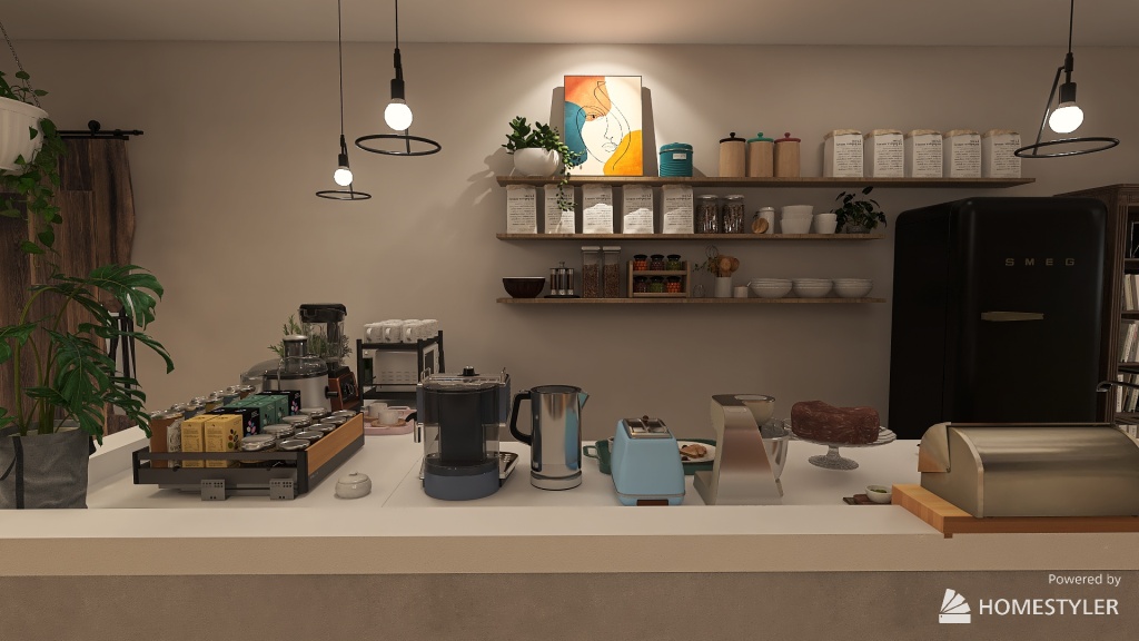 Hope coffe 3d design renderings