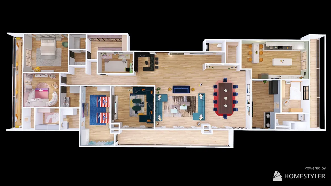 Apartamento Modelo_2022. 3d design renderings