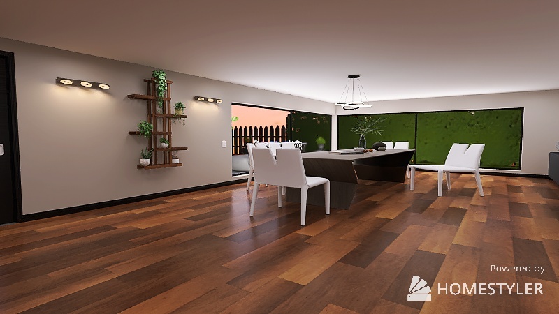 living area 3d design renderings