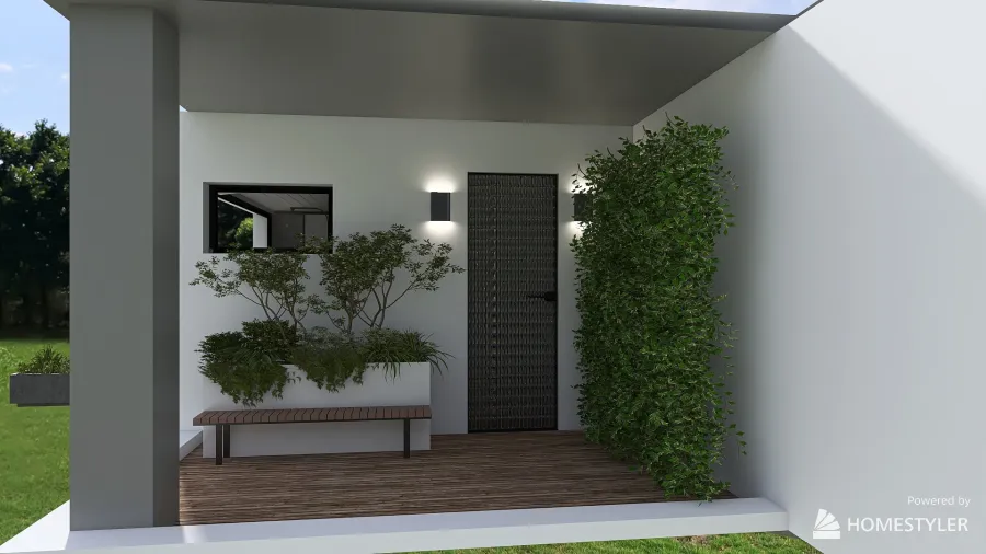 Small house for 2 people 3d design renderings