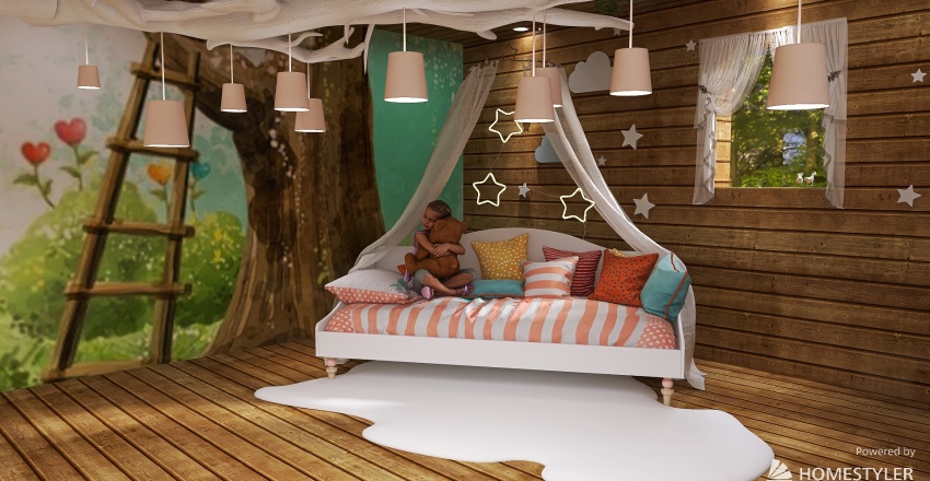 #Children'sDayContest_Millie's Treehouse 3d design renderings