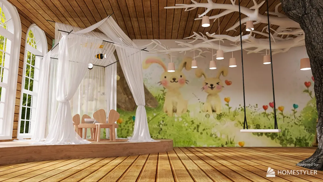 #Children'sDayContest_Millie's Treehouse 3d design renderings