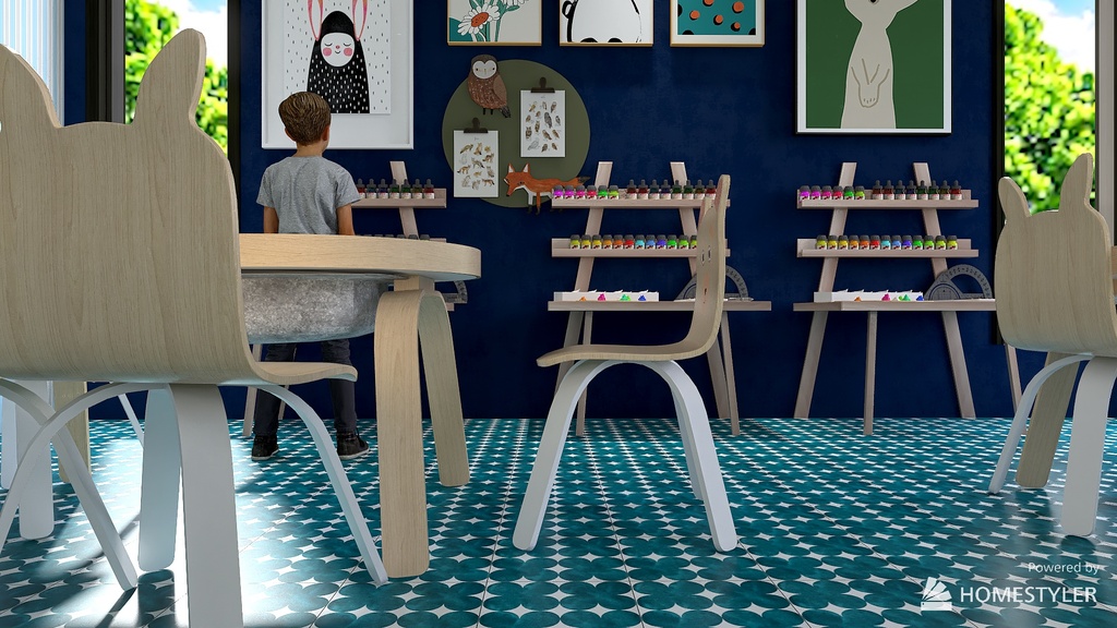 Art room 3d design renderings