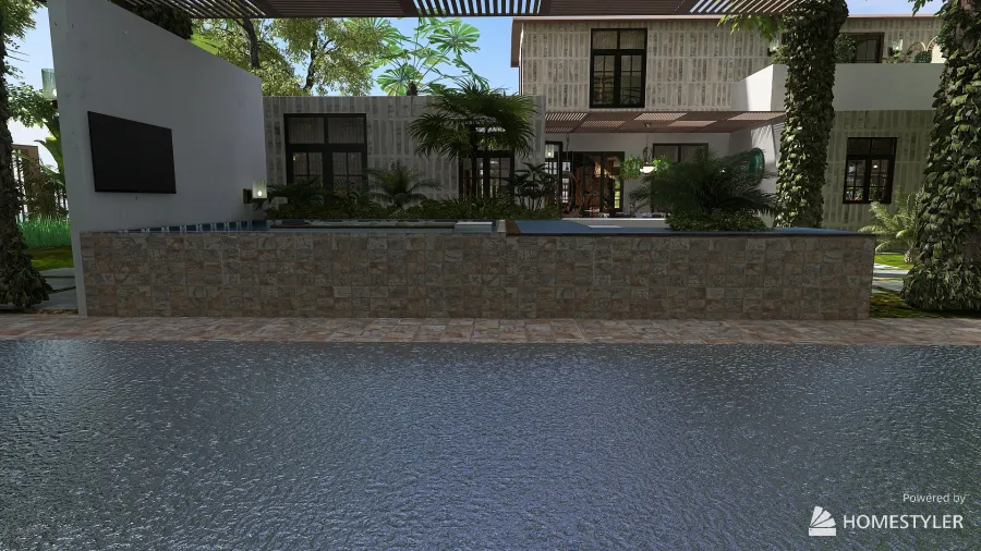 Yard 3d design renderings