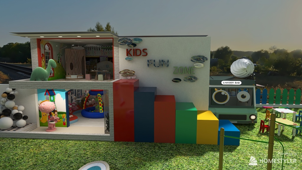 Children'sDayContest_KIDS FUN ZONE 3d design renderings