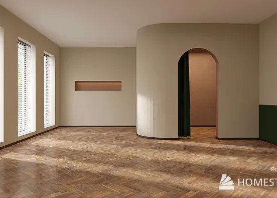 5 Wabi Sabi Empty Room Design Rendering