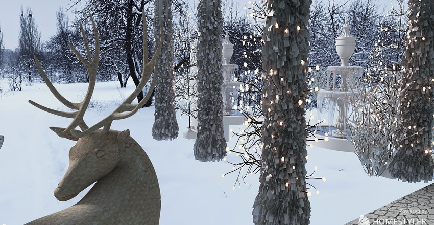 #Children'sDayContest_The Enchanted Winter Forest 3d design renderings