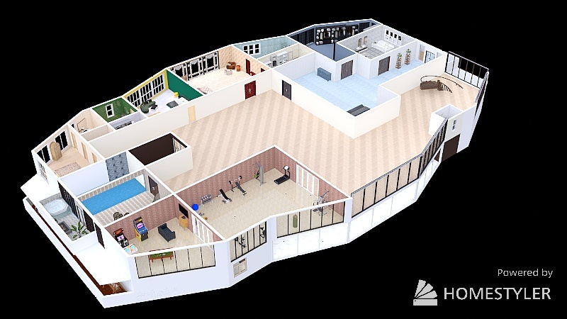 Bewitched Fools Penthouse 3d design renderings