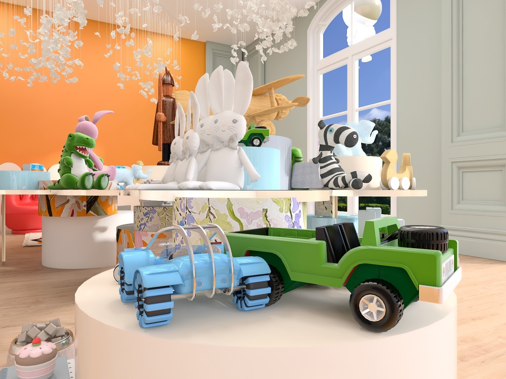 #Children'sDayContest Toy Store 3d design renderings