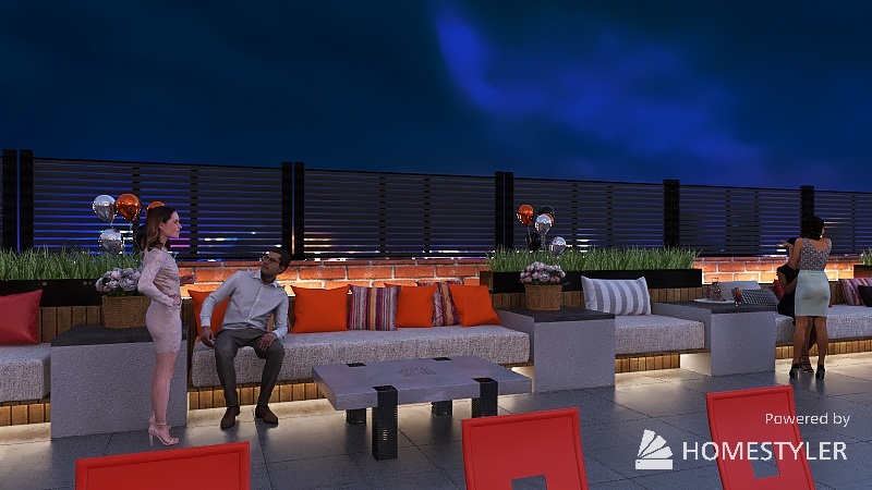 On The Roof 3d design renderings