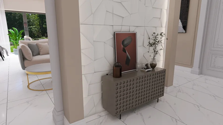 Гостиная загородного дома ( Москва ) 3d design renderings