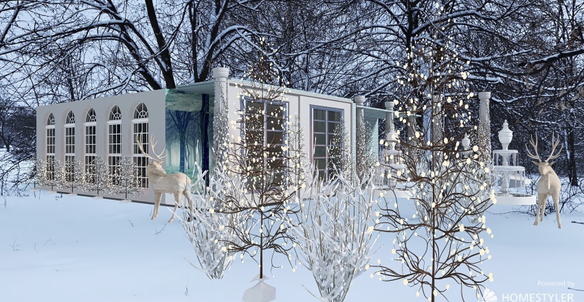 #Children'sDayContest_The Enchanted Winter Forest 3d design renderings