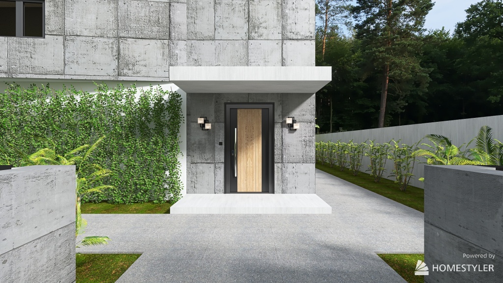Modern Concrete Design 3d design renderings