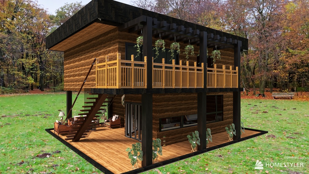 cabaña 3d design renderings