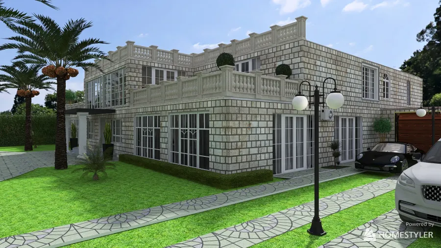 mansión 3d design renderings