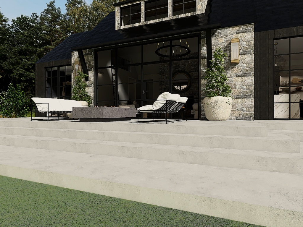 Modern Luxury Rambler 3d design renderings