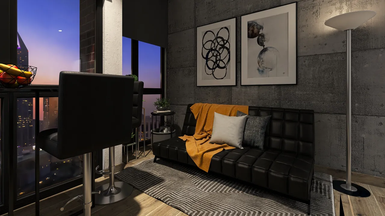 LivingDiningRoom 3d design renderings