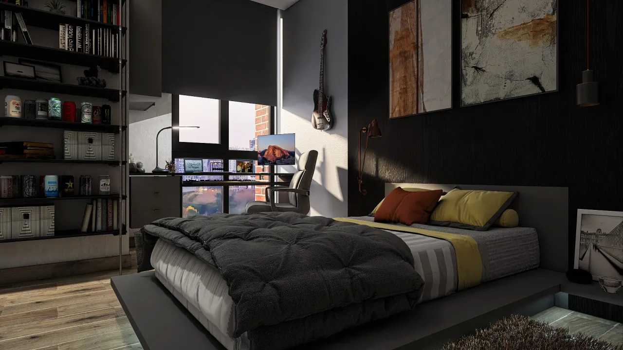 Bedroom 3d design renderings