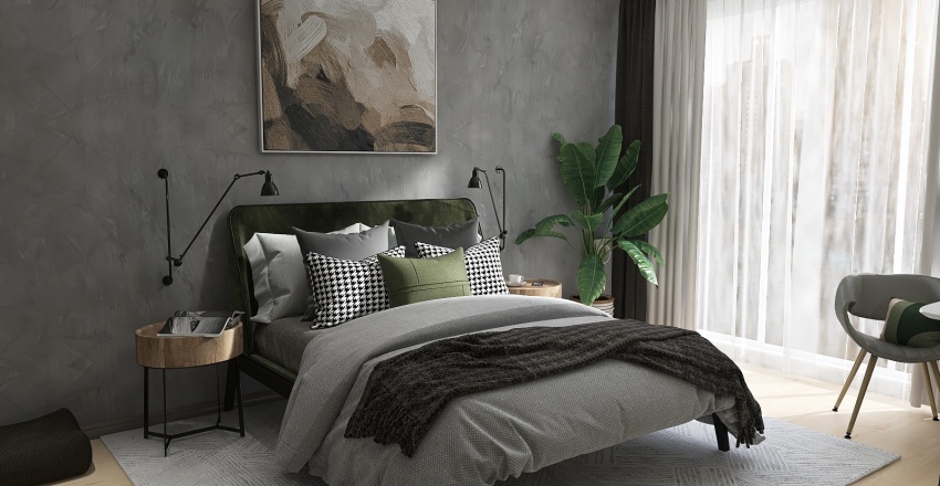 1 bedroom for Alena 3d design renderings