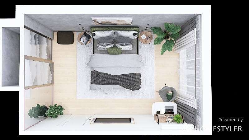 1 bedroom for Alena 3d design picture 18.35