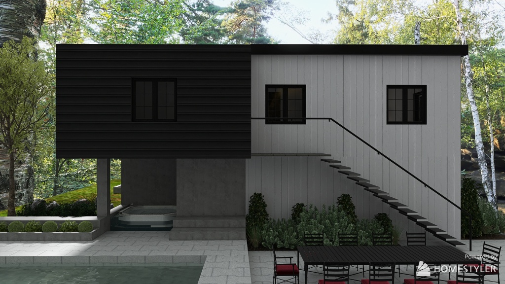 B&W House 3d design renderings