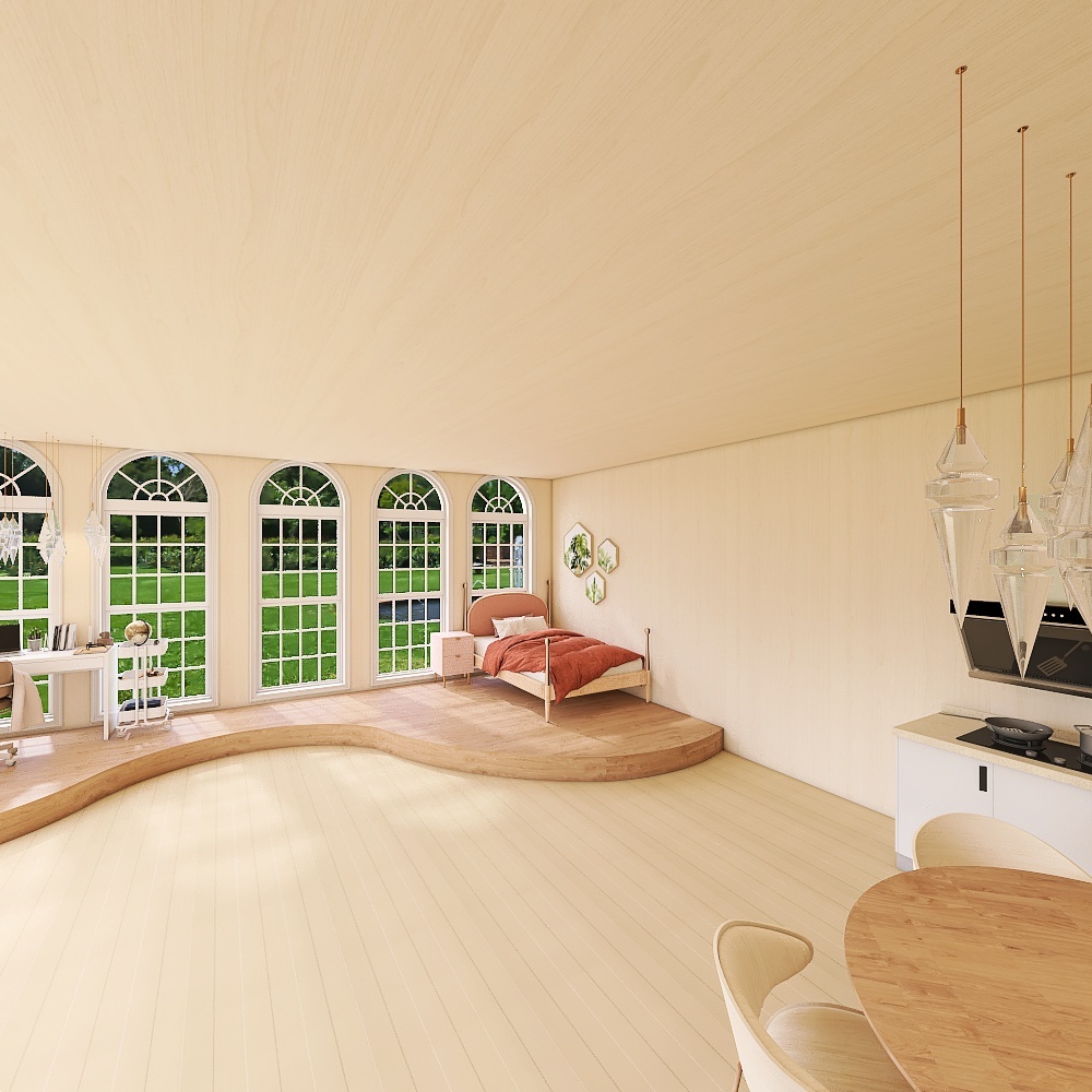 forest house 3d design renderings