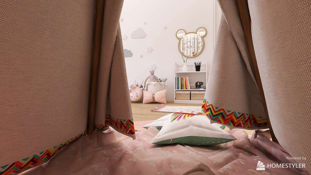 Bedroom Kids 3d design renderings