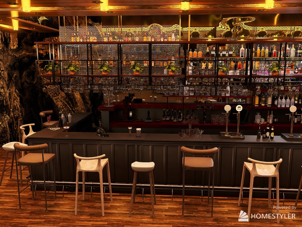 Bar Design 3d design renderings