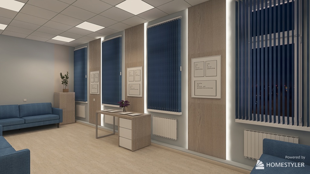 ЦМСЧ комната совещаний 2 3d design renderings