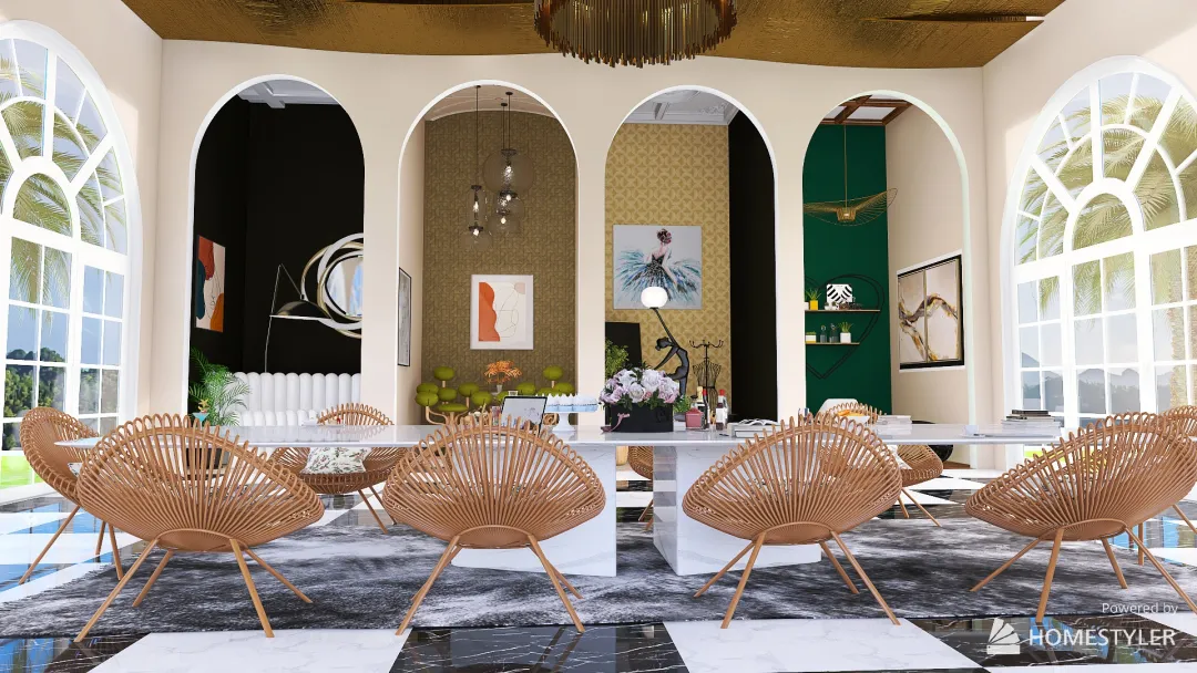 #MilanDesignWeek International Interior Design Meeting Place 3d design renderings