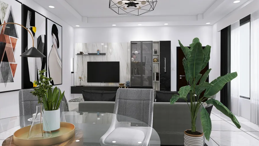 same living room 3 different designs 3d design renderings