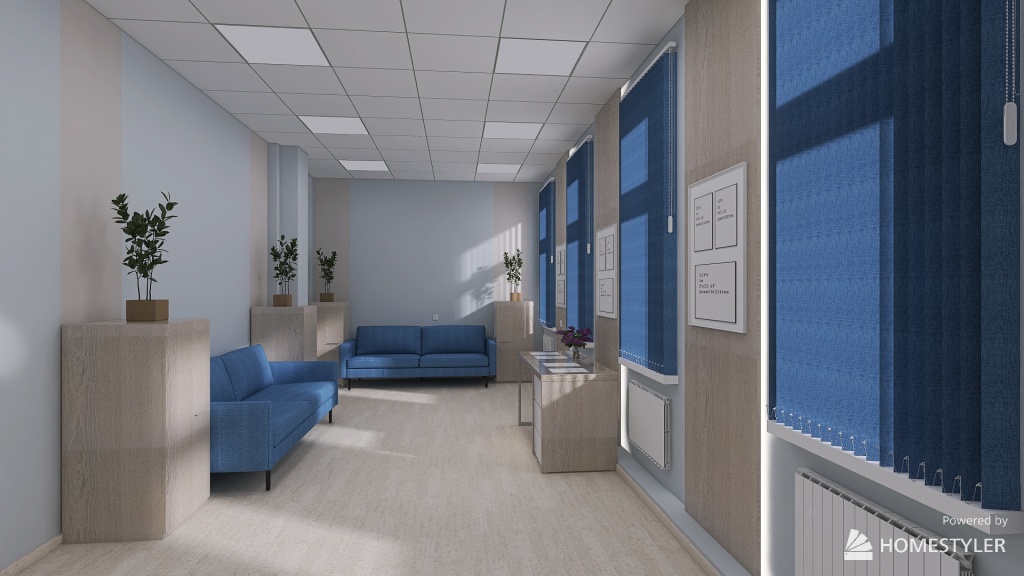 ЦМСЧ комната совещаний 3d design renderings