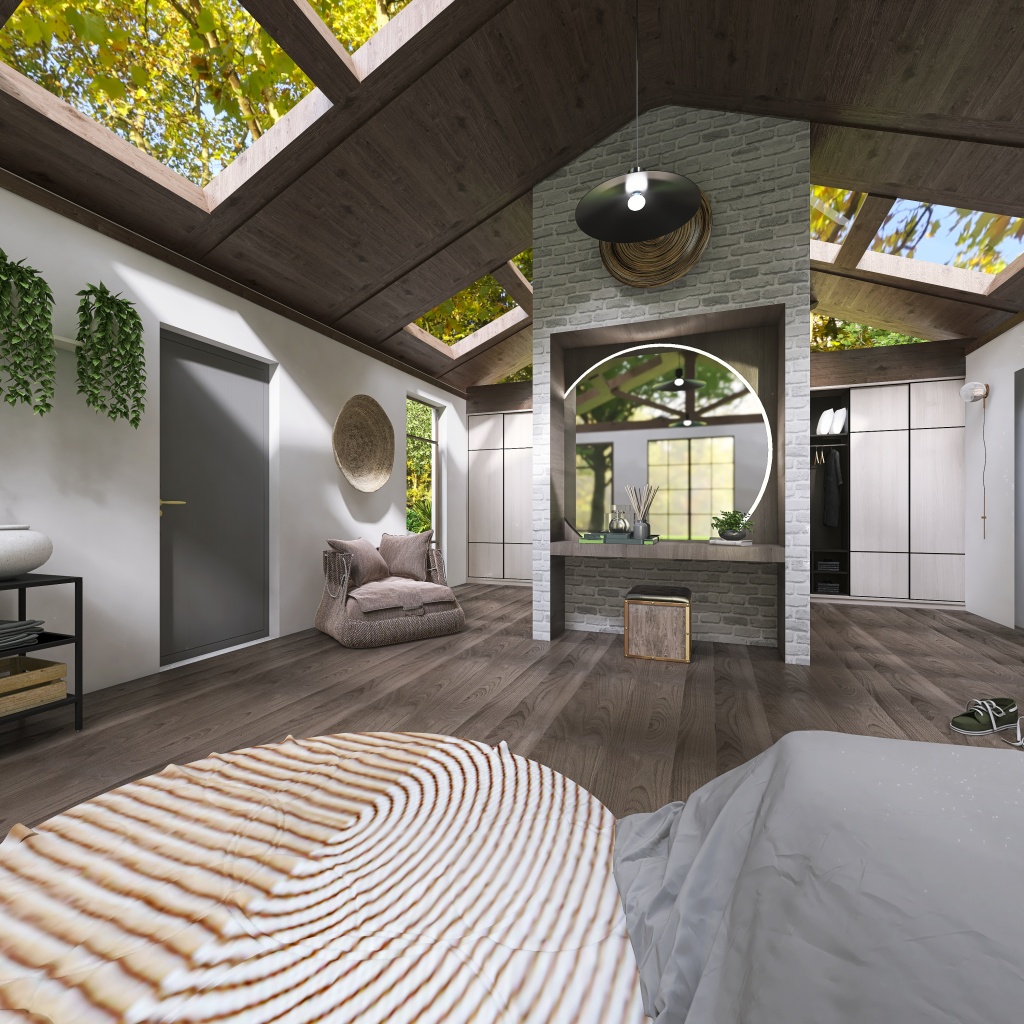 Modern summer house 3d design renderings