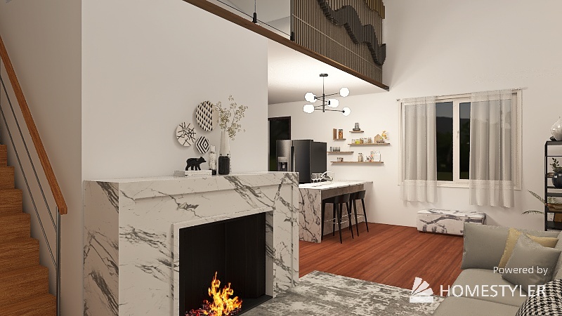 modern.loft 3d design renderings
