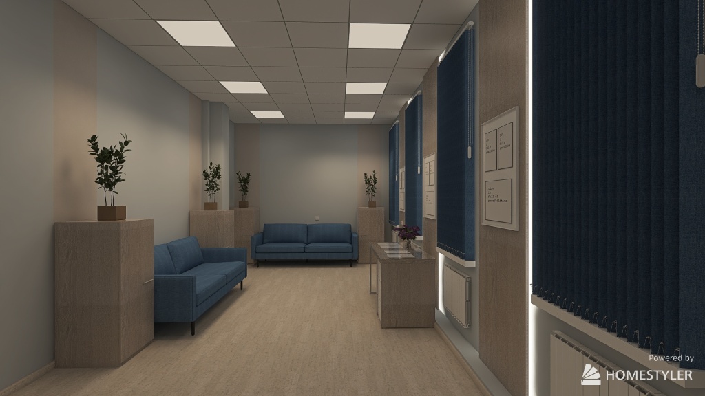 ЦМСЧ комната совещаний 3d design renderings