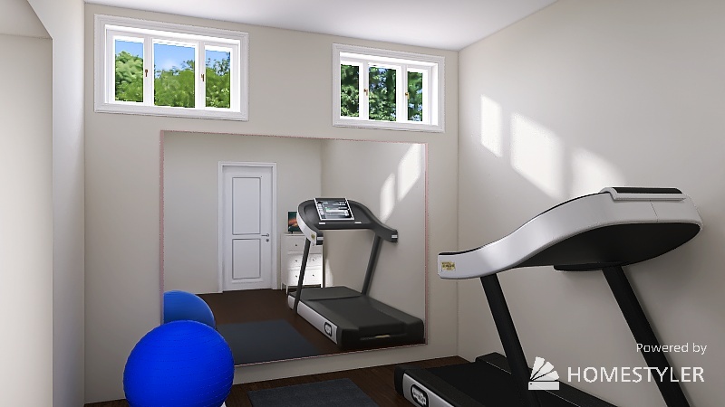 Treadmill Room 3d design renderings