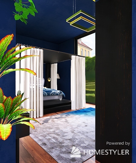 #MilanDesignWeek (Royale Blue Bedroom) 3d design renderings