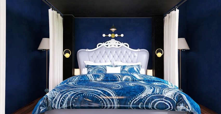 #MilanDesignWeek (Royale Blue Bedroom) 3d design renderings