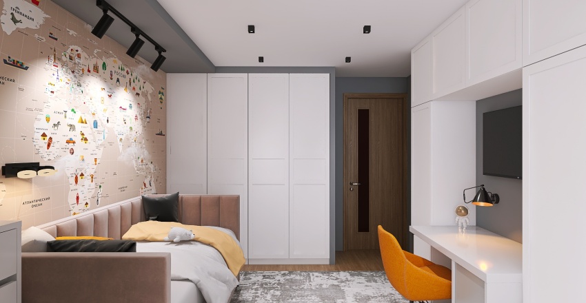 3-bedroom apartment 3d design renderings