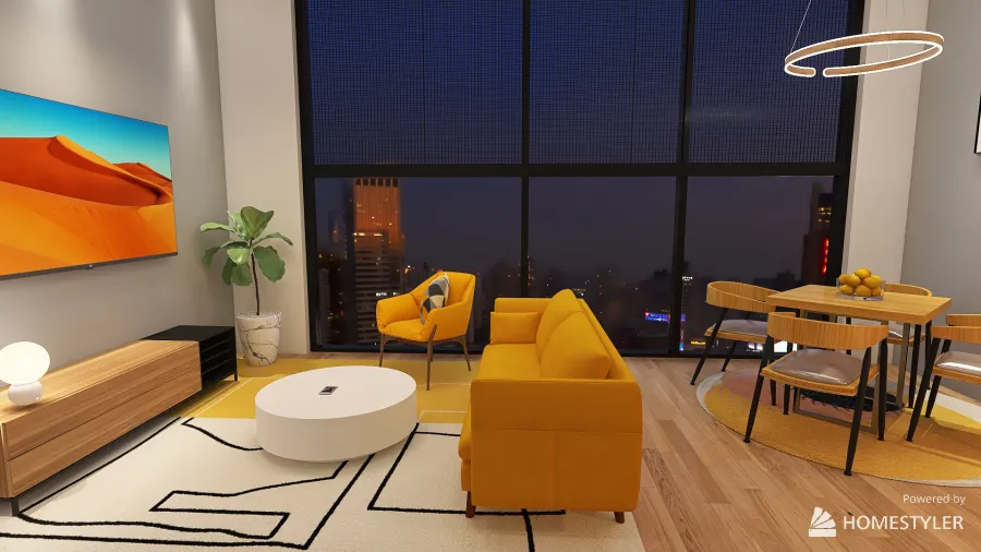 #MilanDesignWeek - yellow 3d design renderings